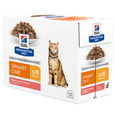 Hill's Prescription Diet c/d Multicare Feline Zalm 12x85g