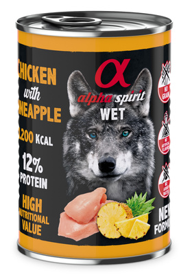 ALPHA SPIRIT Kip met ananas 400g