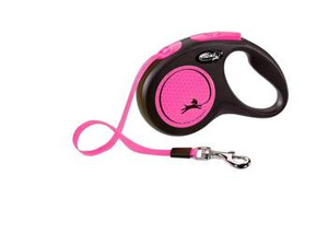 Flexi leash Classic M riem 5m tot 25kg Neon Pink