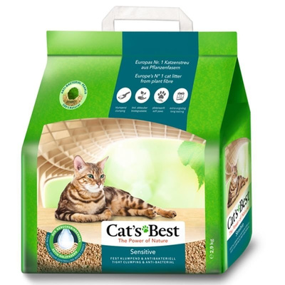 JRS Cats Best Sensitive (Green Power) kattenbakvulling 8L/2,9kg 
