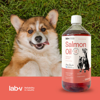 Lab-V 100% Zalmolie voor honden en katten van alle leeftijden 5000 ml Koudgeperst