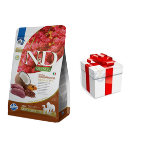 FARMINA N&D Quinoa honden HUID & VACHT VENISON Adult Medium Maxi 7kg + GRATIS een verrassing voor je hond!