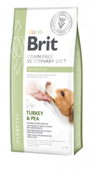Brit Grain Free Veterinary Diet Honden Diabetes Kalkoen met Erwten 12kg
