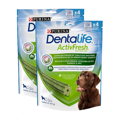 Purina Dentalife Activefresh Large 142g+142g GRATIS