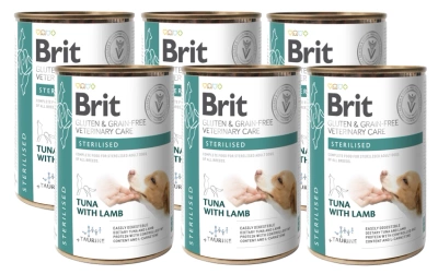 BRIT GF Veterinary Diets Dog Gesteriliseerd 6x400g nat hondenvoer