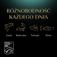  SHEBA Sauce Collection Fish Flavours Sachets 40x85 g + VERRASSING VOOR DE KAT