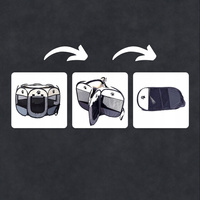 Opvouwbare box, hondenbed, honden- of kattenkooi -70x70 000313