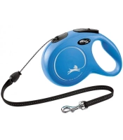 FLEXI New Classic M 8m blauwe automatische leiband 