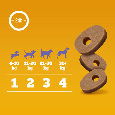 PEDIGREE Multivitaminen Spijsvertering aanvullend diervoeder voor volwassen honden, kipsmaak 180 g