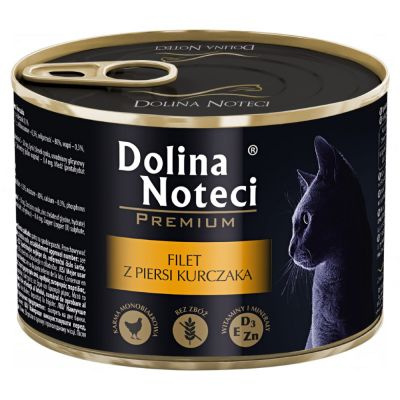 Dolina Noteci Premium Voor Katten Kippenborstfilet In Saus 12x185g