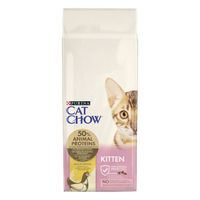 Purina Cat Chow Kitten Chicken 15kg + Groominghandschoen - Cat Chow gratis
