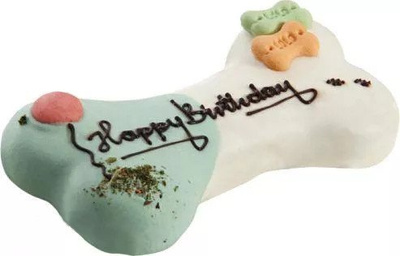 Lolo Pets Hondentaart "Happy Birthday" Vlees en Groentesmaak 250g 