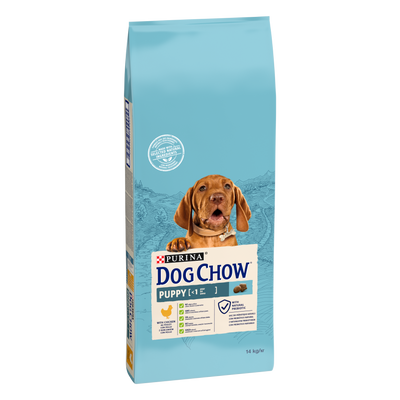 Purina Dog Chow Puppy met Kip 2x14kg 