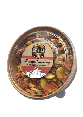 KORONA NATURY Fruitmand voor knaagdieren en konijnen 200g