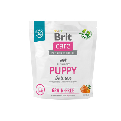 BRIT CARE Hond Graanvrij Puppy Zalm 1kg