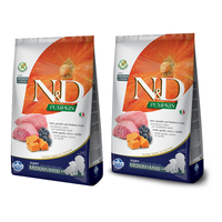 Farmina N&D Pumpkin Grain Free Canine Puppy Medium&Maxi Lamb&Blueberry 2x12kg