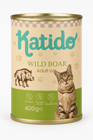 Katido Nat Kattenvoer Kalkoen met Tonijn 12x400g