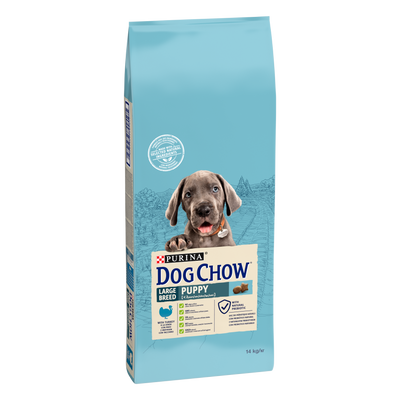 Purina Dog Chow Puppy Grote Rassen met Kalkoen 14kg + VERRASSING VOOR UW HOND