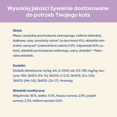 CAT CHOW Sensitive Kattenvoer met Zalm en Courgette in Saus 85g - 20 SIZEN + 6 GRATIS !!!