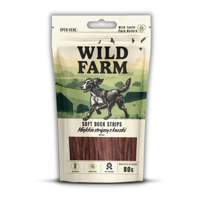 WILD FARM Zachte eendreepjes 80g hondensnoepjes