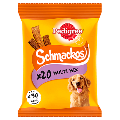 Pedigree Schmackos Adult Hondensnack met Rund, Kip, Lam & Eend 172g