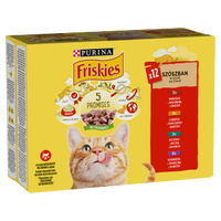 PURINA Friskies Kattenvlees in saus MIX Smaken 12x85g