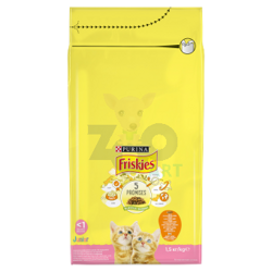 PURINA Friskies Junior Kip en kalkoen mix kattenvoer met melk 1.5kg