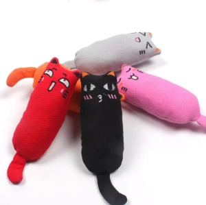 NUXIE® Pluche kattenspeeltje, piepend + kattenkruid 15cm