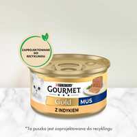Purina Gourmet Gold Mousse met kalkoen 85g
