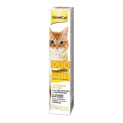 GIMBORN Gim Cat Multi-Vitamine Duo Pastei met kaas 50g