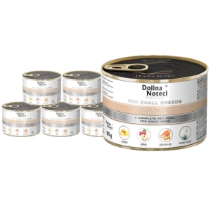 Dolina Noteci Premium voor kleine honden met gans, aardappel en appel 12x185g