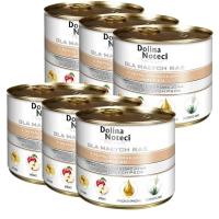 Dolina Noteci Premium voor kleine honden met gans, aardappel en appel 6x185g
