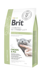 Brit Grain Free Veterinary Diets Kat Diabetes Kip Met Erwten 2kg