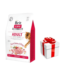 Brit Care Cat Grain-Free Aldut Activity Support met Kip en Kalkoen 7kg + GRATIS een verrassing voor je kat!