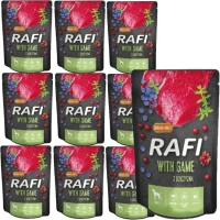RAFI met hertenvlees voor honden - zakje 10x300g (zwarte verpakking)
