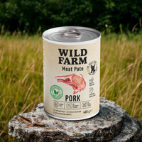 Wild Farm Pate Varkensvlees 400g glutenvrij hondenvoer