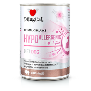 Disugual Veterinary natvoer voor honden HYPOALLERGENIC wild zwijn (volwassen) 12x400g