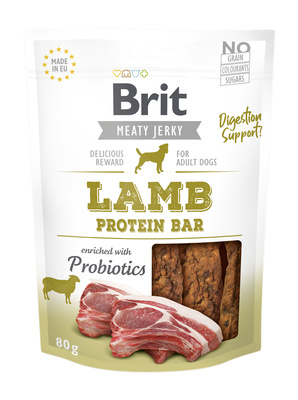 Brit Jerky Snack Lam Proteïne Reep 80g