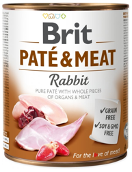 Brit Pate & Vlees met Konijn 800g