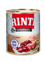 Rinti Kennerfleisch natvoer voor honden - lam 800g