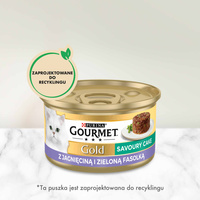 Purina Gourmet Gold Hartige Taart met Lam en Groene Bonen 85g