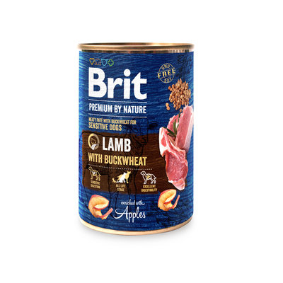 Brit Premium By Nature Lam met Boekweit 6x400g