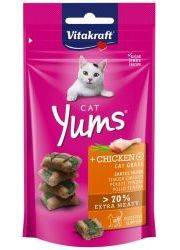 Vitakraft Cat Yums Kip en Gras Snack 40g