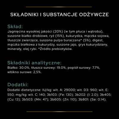 Purina Pro Plan Medium Puppy Sensitive Optidigest Lamb & Rice 12kg 