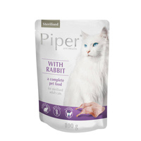 Dolina Noteci Piper voor gesteriliseerde katten met konijn 10x100g