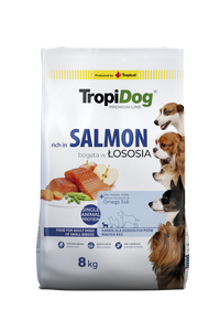 Tropidog Premium Adult Small Breeds Zalm Met Rijst 8kg