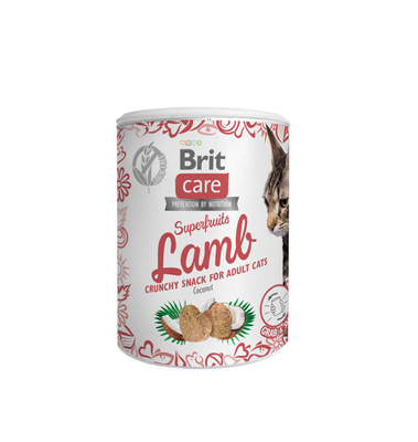 Brit Care Kattensnack Supervruchten Lam 100g