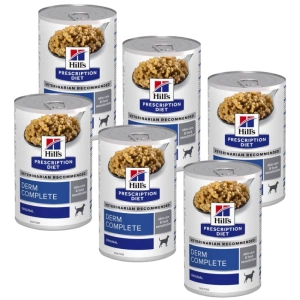 HILL'S PD Prescription Diet Canine Derm Complete 6x370g