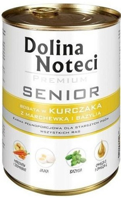 Dolina Noteci Premium Senior Kip met Wortelen en Basilicum 6x400g
