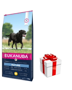EUKANUBA Oudere Grote Rassen Kip 15 kg + GRATIS een verrassing voor je hond!